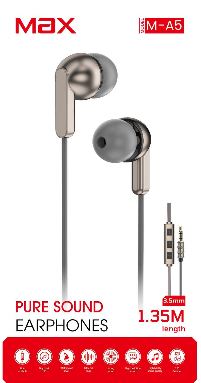 هندزفری مکس M-A5  3.5میلی متری