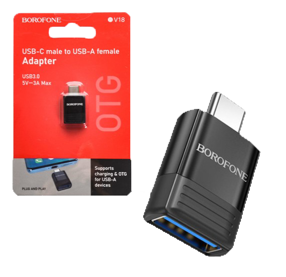 مبدل  اورجینال USB TO TYPE-C OTG USB 3.0 BV18 BOROFONE